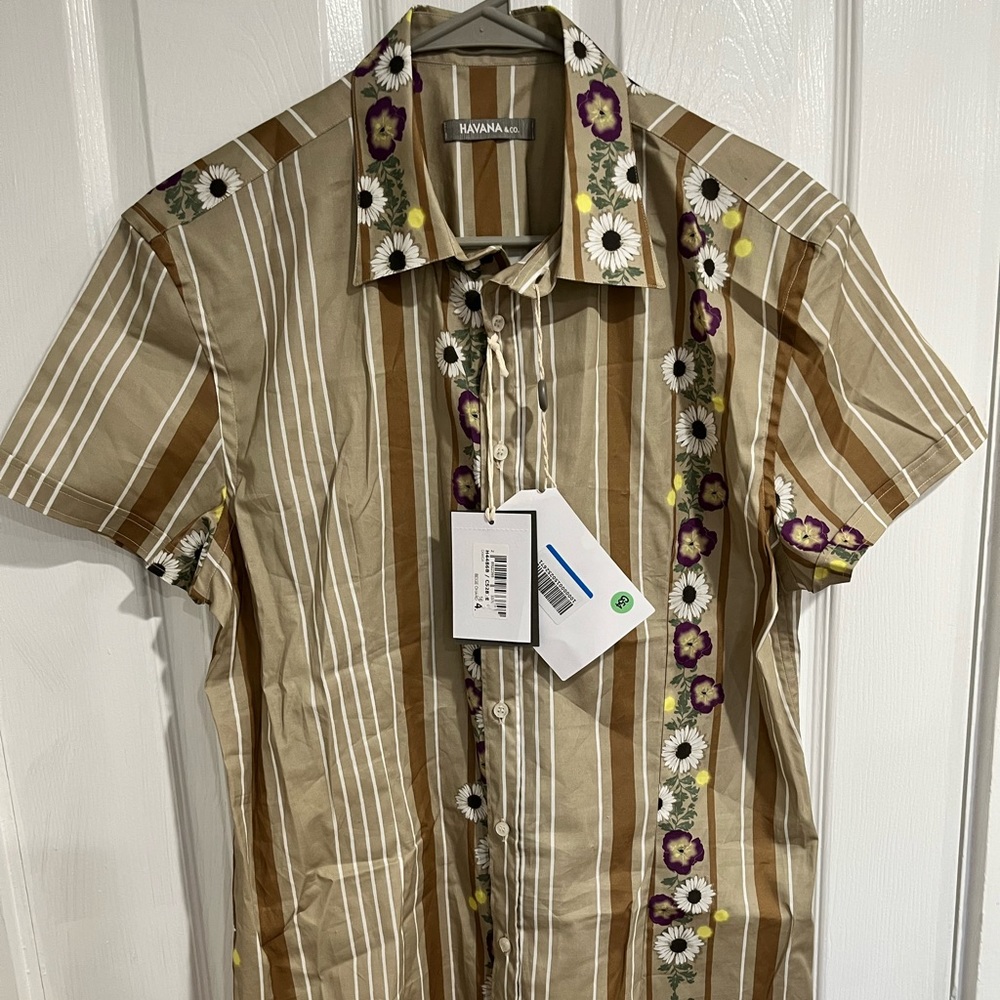 Fine Italian cotton short sleeve shirt